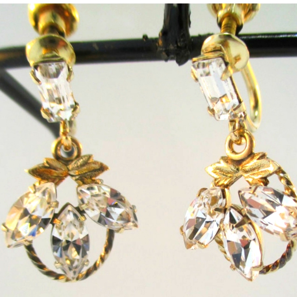 JMS GOLD FILLED VINTAGE SCREW BACK EARRINGS
